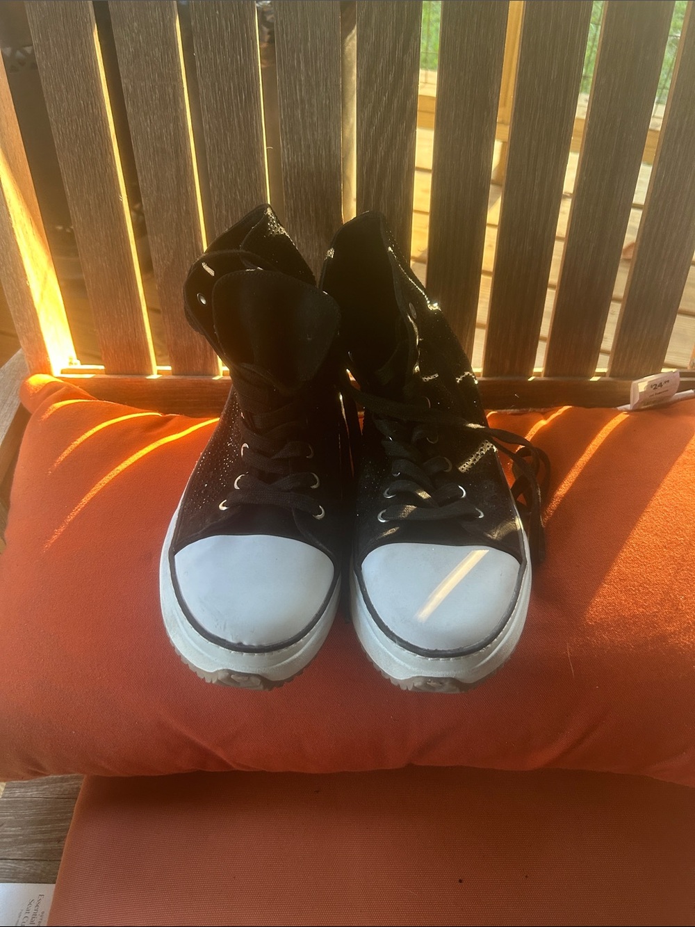 Women’s Black High-Top Platform Sneakers